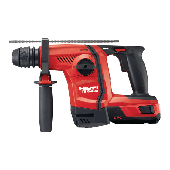 Hilti TE 6-A22 Manual De Usario