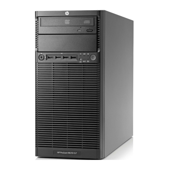 HP ProLiant ML110 Manuales