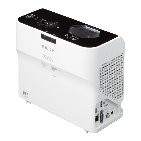 Ricoh PJ WX4130n Instrucciones De Uso