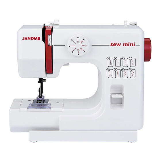 Janome Sew Mini Manual De Instrucciones