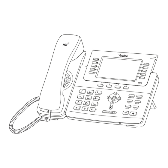 Yealink SIP-T29G Guia De Inicio Rapido