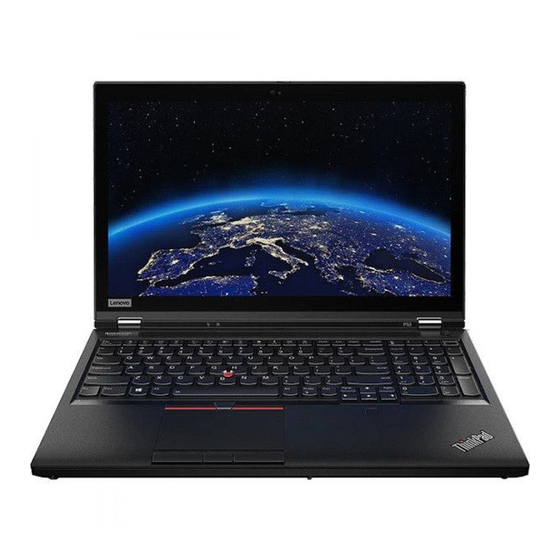 Lenovo ThinkPad P53 Guía De Configuración