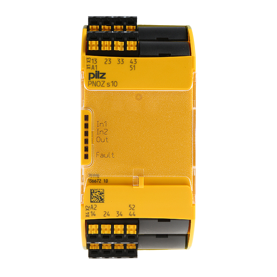 Pilz PNOZ s10 Manual De Instrucciones