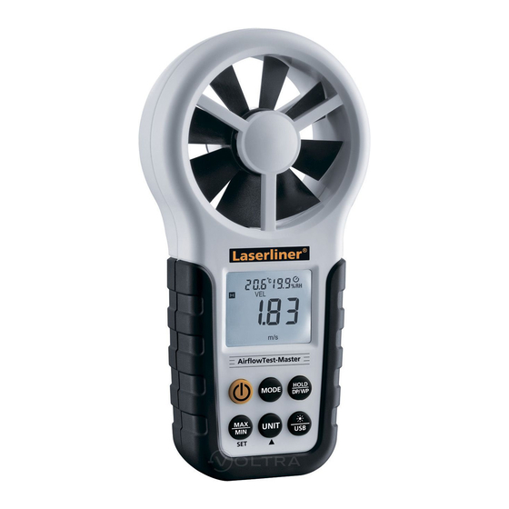 LaserLiner AirflowTest-Master Manual Del Usuario