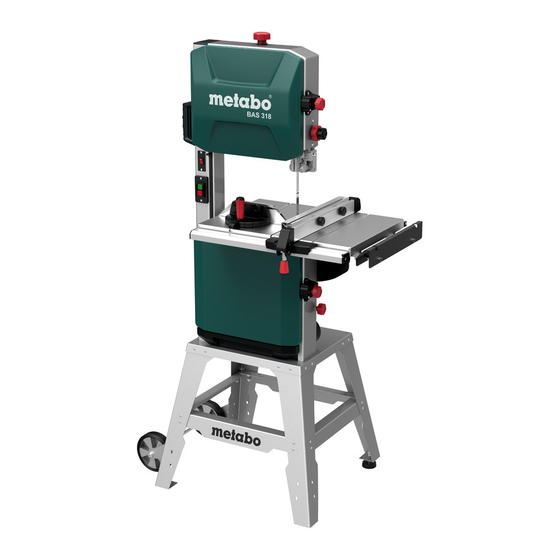 Metabo BAS 318 Precision WNB Manuales