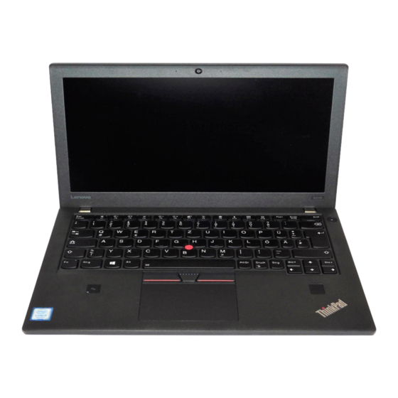 Lenovo ThinkPad X270 Guía De Seguridad, Garantía Y Configuración