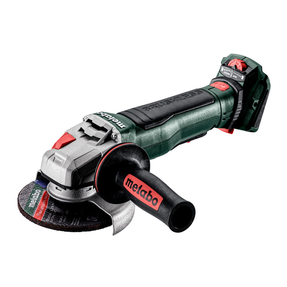 Metabo W 18 LT BL 11-125 Manual Original