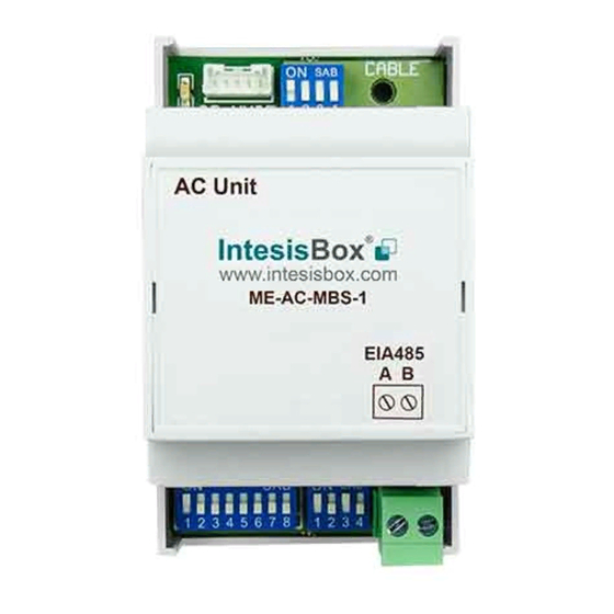 IntesisBox ME-AC-MBS-1 Manual De Usuario