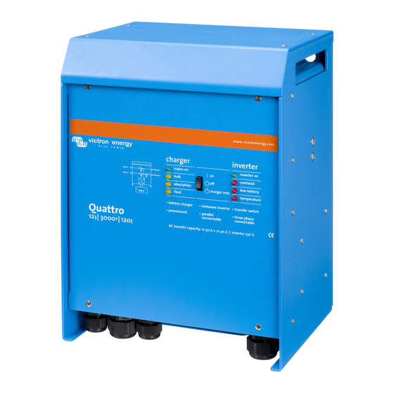 Victron energy Quattro 12/5000/200 Manual De Instrucciones