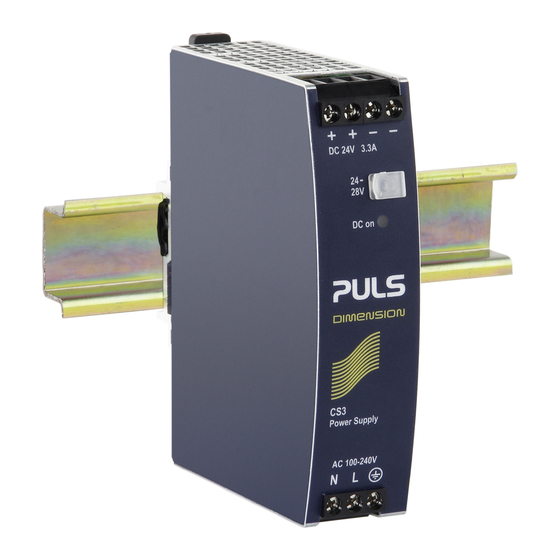 Puls Dimension CS Serie Manual De Instrucciones