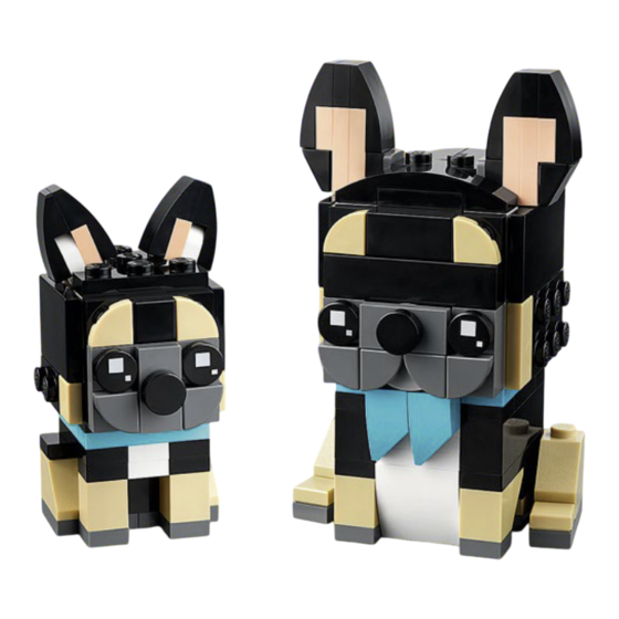 LEGO BRICK HEADZ Pets 40544 PUPPY 155 Manual Del Usuario
