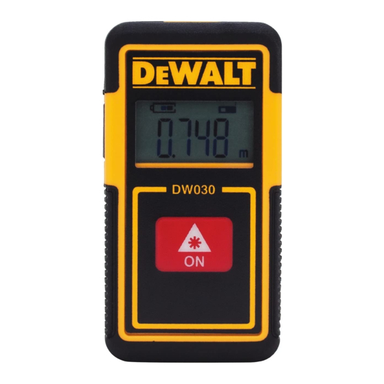 DeWalt DW030PL Manual Del Usuario
