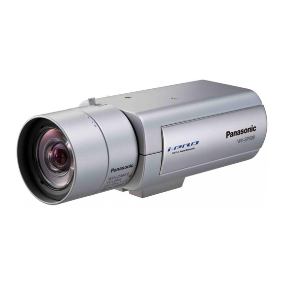 Panasonic WV-SP509 Guia De Instalacion