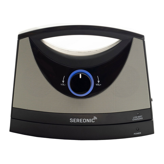 Serene Innovations SEREONIC BT-200 Manuales