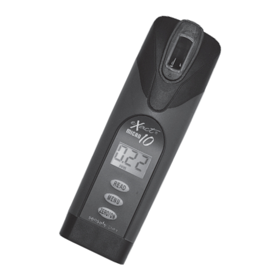 eXact MICRO 10 Manual De Instrucciones