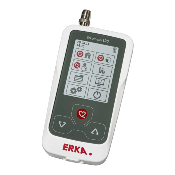 ERKA. ERKAMETER 125 PRO Manual Del Usuario