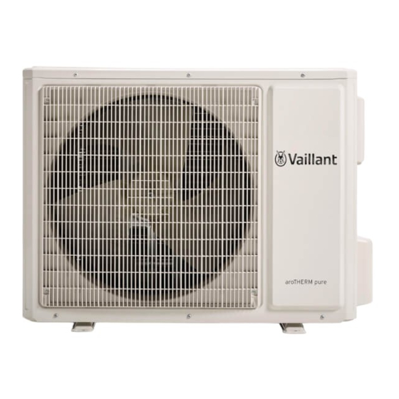 Vaillant aroTHERM pure VWL 45/7.2 AS 230V S3 Instrucciones De Funcionamiento