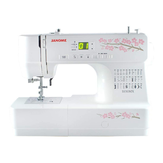 Janome Alta Gama 1030MX Manuales