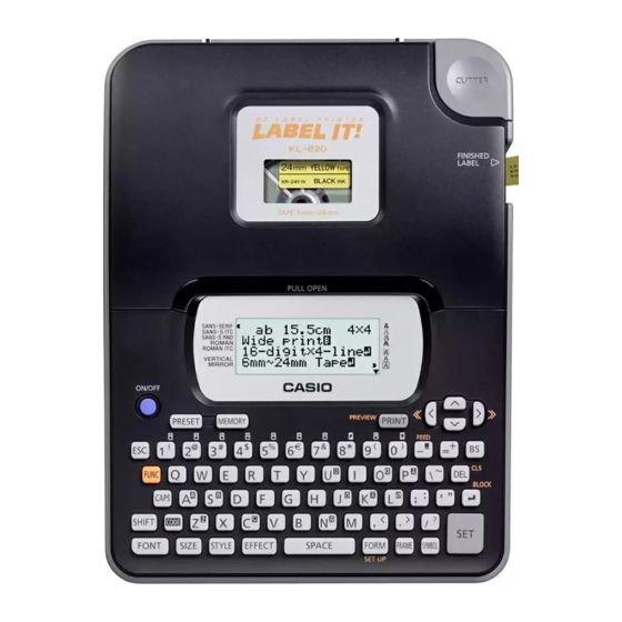 Casio KL-820 Guia Del Usuario