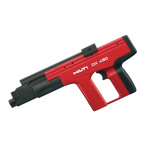 Hilti DX450 Manual De Instrucciones