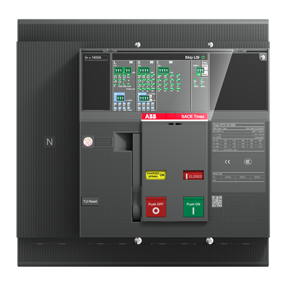 ABB SACE XT7M Serie Manual Del Usuario