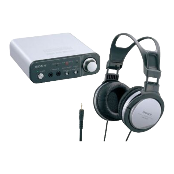 Sony MDR-DS1000 Manual De Instrucciones