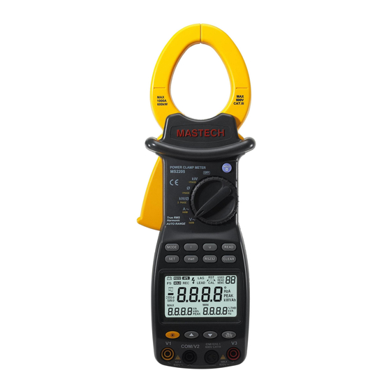 Mastech MS2205 Guia De Inicio Rapido
