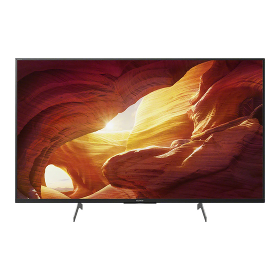 Sony Bravia KD-49XH91 Serie Guía De Referencia