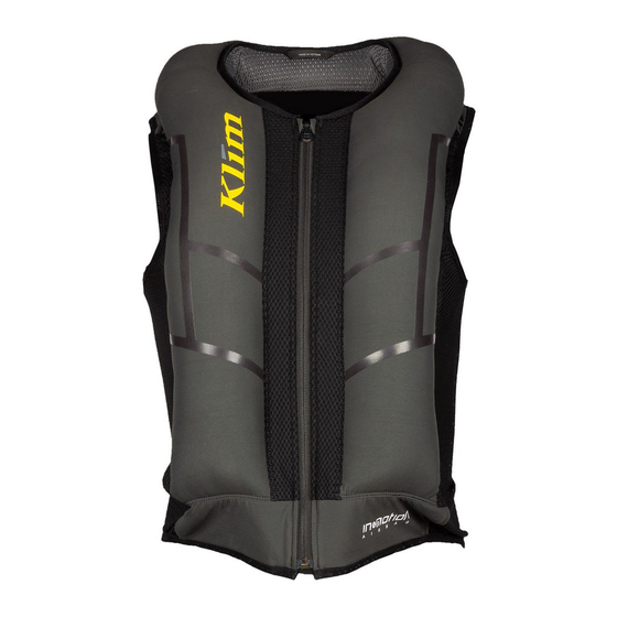 KLIM Ai-1 AIRBAG VEST Manuales