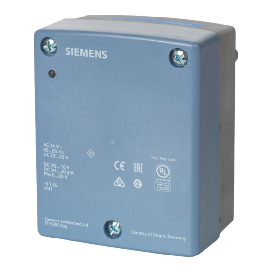 Siemens ASE12 Instrucciones De Montaje