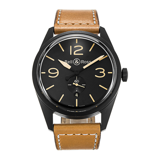 Bell & Ross VINTAGE BR 123 Manual De Instrucciones