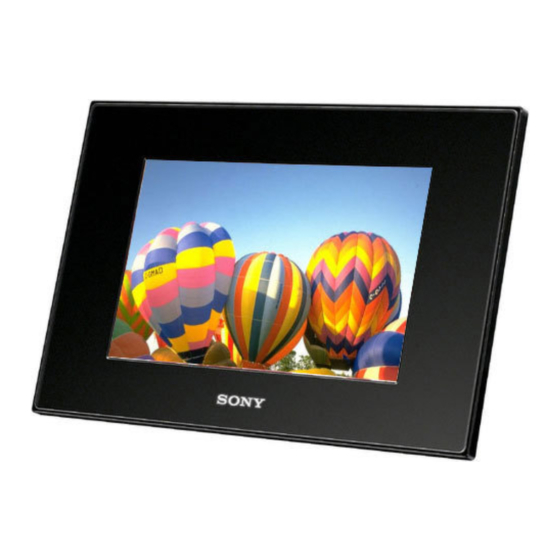 Sony S-Frame DPF-A73 Manual De Instrucciones