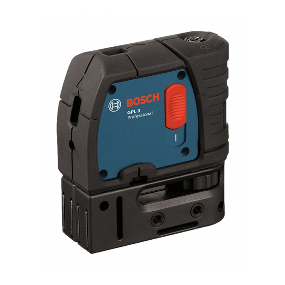 Bosch GPL 3 Professional Manual Original