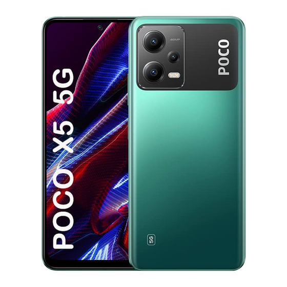 Xiaomi POCO X5 5G Guia De Inicio Rapido