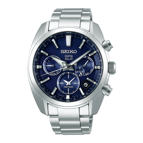 Seiko Astron GPS Solar Manual De Instrucciones