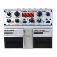 DigiTech TIME BENDER Manual De Instrucciones