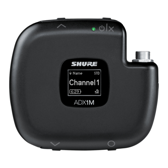 Shure ADX1M Manual De Instrucciones