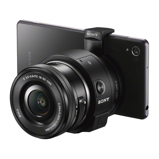 Sony ILCE-QX1 Utilización
