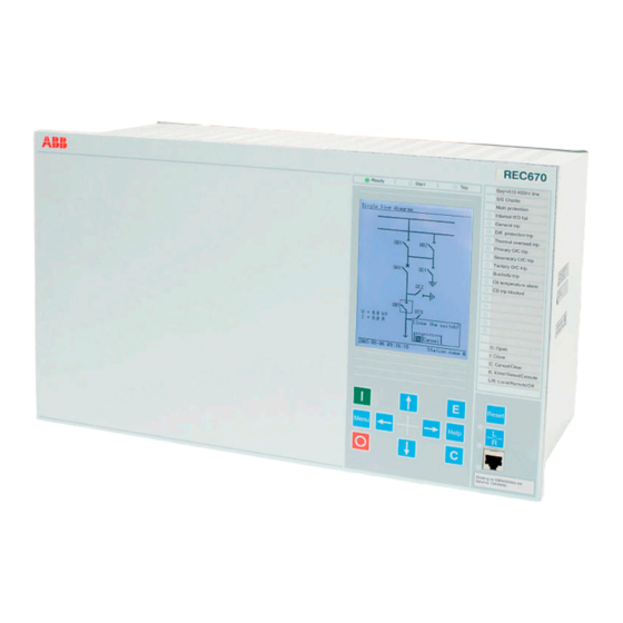 ABB REC 670 Manual Del Operador