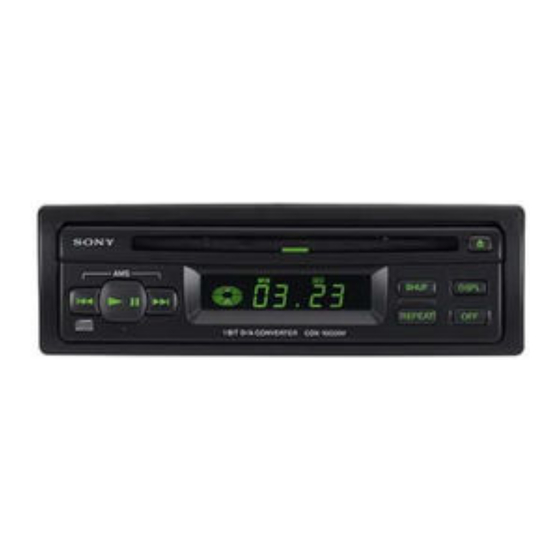 Sony CDX-71RF Manual De Instrucciones