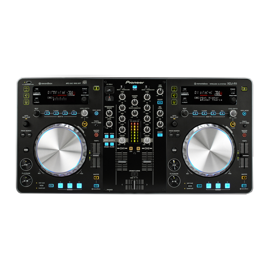 Pioneer XDJ-R1 Manual De Instrucciones