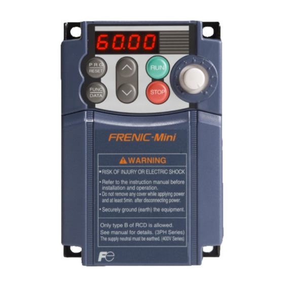 Fuji Electric FRENIC-Mini Serie Manuales