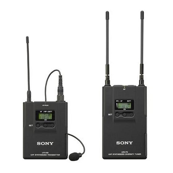 Sony UWP-V1 Manual De Instrucciones