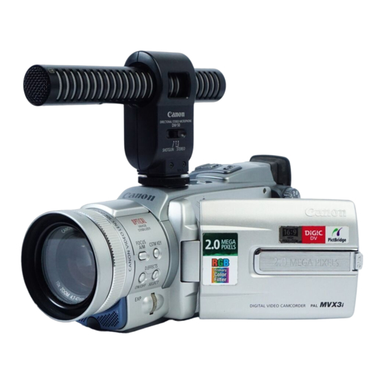 Canon MVX3i Manual De Instrucciones