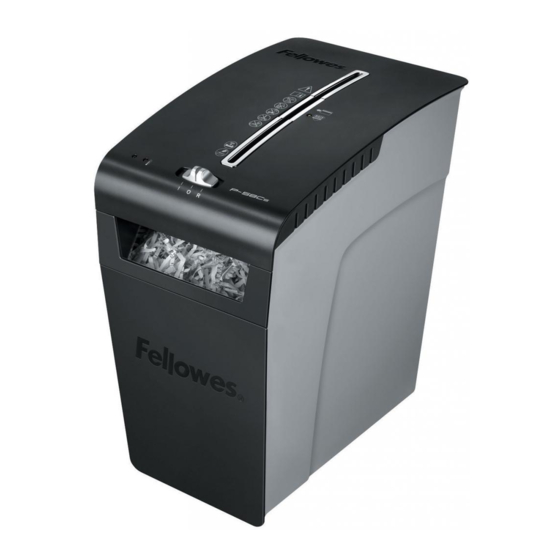 Fellowes P-58Cs Instrucciones