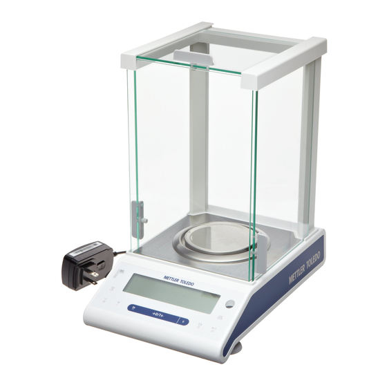 Mettler Toledo NewClassic ML Serie Guía Rápida