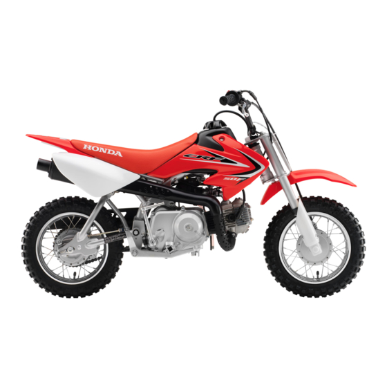 Honda CRF50F Manual Del Propietário