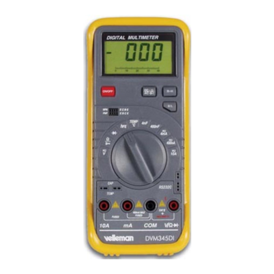 Velleman DVM345DI Manual De Instrucciones