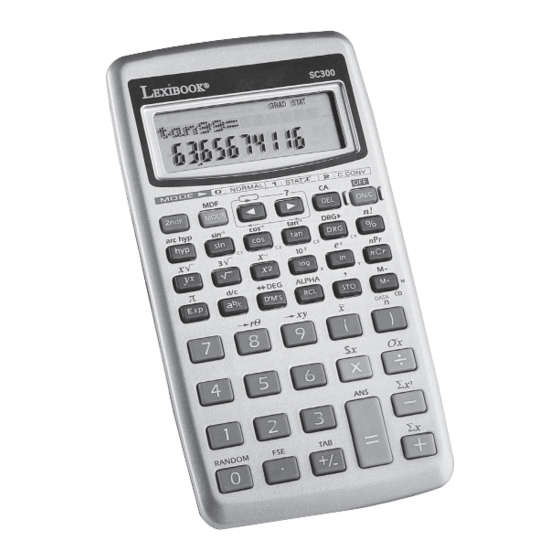 LEXIBOOK SC300i Manual De Instrucciones