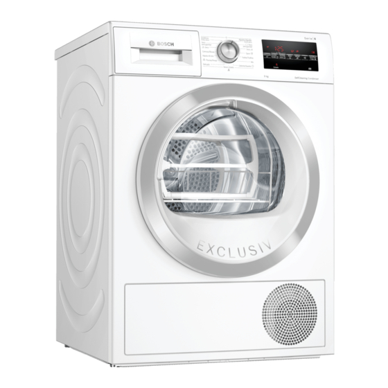 Bosch WTW85439EP Manual De Usuario E Instrucciones De Montaje
